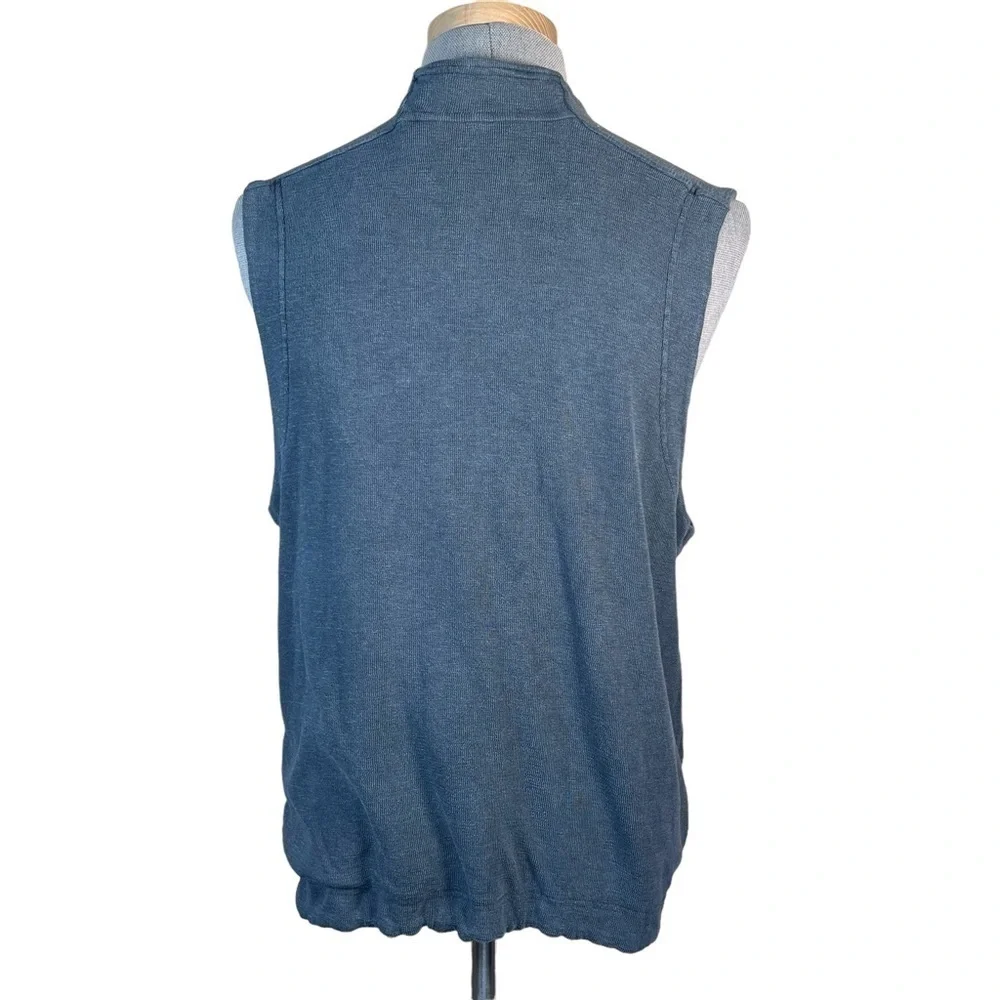 The Territory Ahead Men’s Cotton Double Layered Charcoal Gray Zip Front Vest L